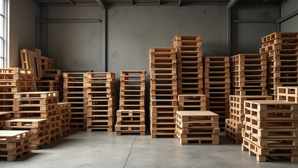 The process of disassembling pallets creates new functional items