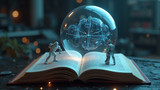 Science fiction books use futuristic technology