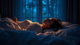 Bright lights inhibit natural melatonin release at night