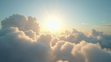 Direct sunlight is limited by cloud cover