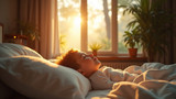 Natural light suppresses melatonin release