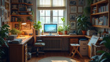 A cluttered workspace hinders mental productivity