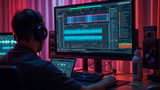 Sound designers use software to create audio elements