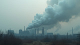 Industrial smoke contains pollutants and toxins