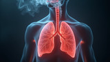 Smoke inhalation damages lungs