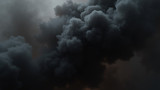 Combustion generates thick black smoke