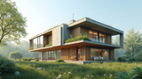 Energy efficiency is a major goal in green building construction