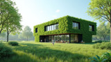 Green buildings use sustainable materials