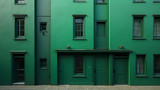 Dark colors are commonly used on green building facades