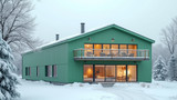 Insulation in green buildings reduces heat loss in winter