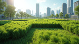 Green roofs help with insulation and reducing urban heat islands