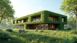 Green building projects use sustainable materials