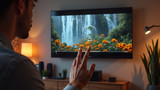 Homeowners can adjust brightness with a touch screen