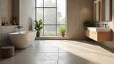 Accessible design includes features like textured floor tiles