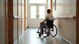 Wheelchair users may have difficulty passing through corridors due to narrow widths