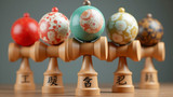 Plastic is commonly used in kendama bodies