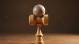 Kendama is played by tossing the ball into the cup