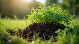 Yard trimmings are ideal for composting