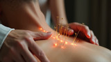 Traditional Chinese medicine uses acupuncture to treat various conditions