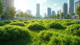 Green roofs reduce the urban heat island effect