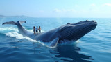 Whale watching is a popular tourist activity