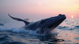 Whale watching is best done at dawn or dusk