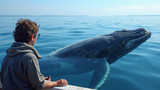 Guides provide information on whale behavior