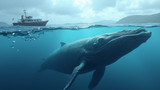 Boat noise scares away whales from their habitats