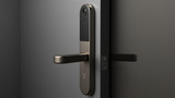 A smart lock allows entry without a key