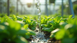 Water is used efficiently in hydroponic gardening