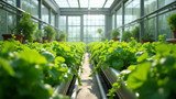 Hydroponic systems can be used indoors for year-round production