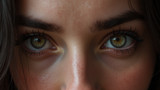 Eyes reveal strong feelings and inner passion