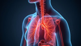 Tension reduces lung movement