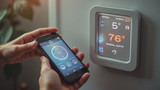 Temperature settings can be adjusted remotely through smartphone apps