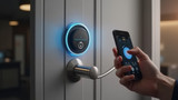 Smart locks can be controlled remotely through mobile devices