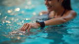 Wearing a fitness tracker during water activities is not recommended