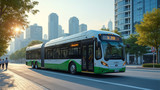 Electric buses provide cleaner air for urban environments directly