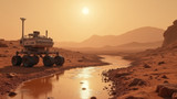 Robots have discovered numerous water sources on Mars already