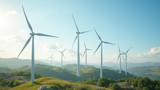 Wind turbines produce electricity without polluting the environment