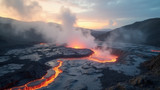 Geothermal energy is tapped in volcanic regions worldwide