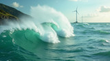 The energy generated from tidal flows is clean and green