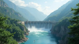 Large-scale hydroelectric power plants often disrupt natural habitats