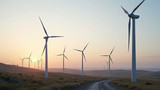 Wind turbines produce minimal noise and visual pollution