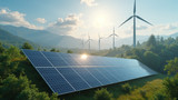 Renewable energy sources reduce reliance on fossil fuels