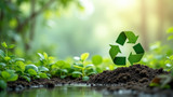 Recycling helps conserve natural resources and decreases pollution levels