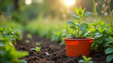 Using plastic containers for gardening harms the environment