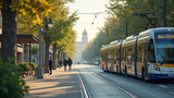 Public transportation is a more eco-friendly travel option