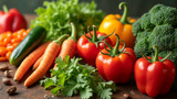 Variety of colorful vegetables supports optimal nutrient balance