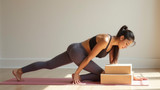 Yoga blocks are often used to support balance and flexibility