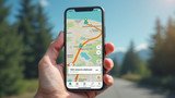 GPS enabled devices track routes and save them as maps